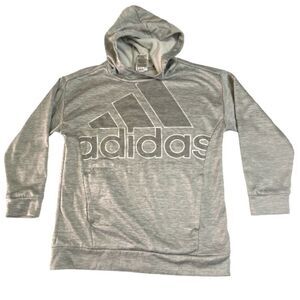 Adidas Girls Size XL Pullover Hooded Sweater Large Logo Classic Cozycore Comfy